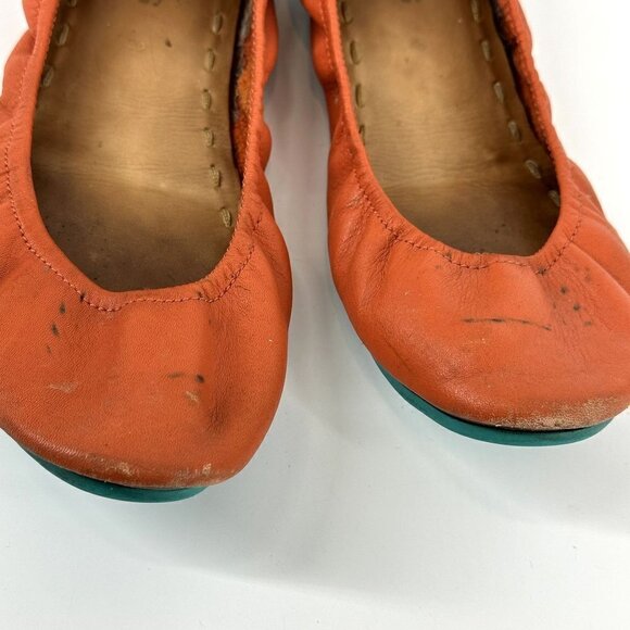 Tieks Classic Ballet Flats Poppy Orange Size 8 - Picture 7 of 15